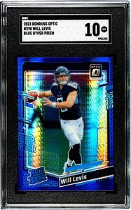 Will Levis 2023 Donruss Optic Blue Hyper Prizm Rookie Card- SGC Graded 10 Gem MT Outlet Reliable