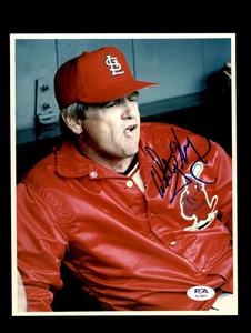 Whitey Herzog PSA DNA Signed  8x10 Photo Autograph Cardinals Classic