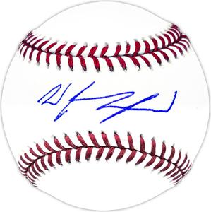 WYATT LANGFORD AUTOGRAPHED MLB BASEBALL RANGERS FANATICS AND MLB HOLO 232808 Clearance Great Deals
