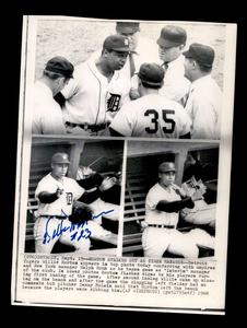 Willie Horton PSA DNA Signed 8x10 Original 1968  Wire Photo Tigers Autograph New Arrival Cheap Online