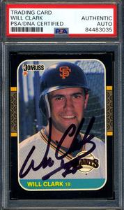 Will Clark PSA DNA Signed 1987 Donruss Rookie Autograph 3035 Supply Sale Online