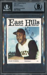 Willie Stargell Autographed 1966 East Hills Card #8 Pirates Beckett #11576452 Free Shipping Cheap