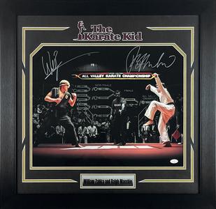 William Zabka & Ralph Macchio Autographed Karate Kid 16x20 Photo Framed JSA New Arrival Cheap Pice