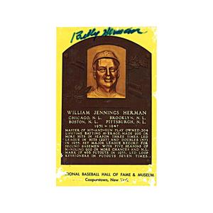 William "Billy" Herman Autographed HOF Plaque (JSA Auth) Buy Cheap Wide Range Of