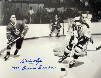 Willie O'Ree Autographed Boston Bruins 8x10 Hockey Photo (Beckett) Finishline Online