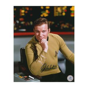 William Shatner Autographed Star Trek Captain's Chair 8x10 Photo Factory Outlet Cheap Online