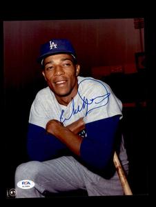 Willie Davis PSA DNA Signed  8x10 Photo Autograph Dodgers Cheap Wiki