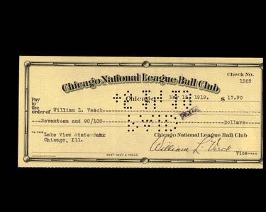 William Veeck PSA DNA Signed x2 Chicago Cubs Check 5-15-1919 Autograph 2 Buy Cheap Footlocker