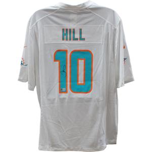 Tyreek Hill Autographed Miami Dolphins White Nike Jersey Beckett 44970 Outlet Low Shipping Fee