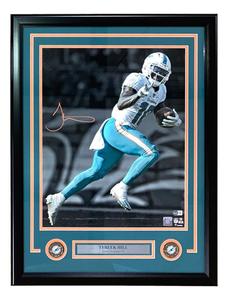 Tyreek Hill Signed Framed 16x20 Miami Dolphins Photo BAS Online For Sale
