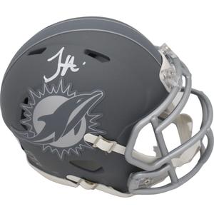 Tyreek Hill Autographed Miami Dolphins Slate Mini Helmet Beckett 46016 Free Shipping 100% Original