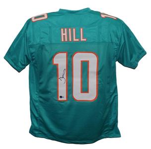 Tyreek Hill Autographed/Signed Pro Style Teal Jersey Beckett 36249 Release Dates Authentic