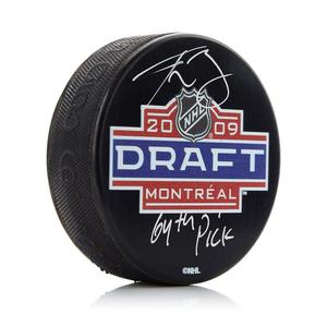 Tyson Barrie Signed 2009 NHL Entry Draft Puck with 64th Pick Note Cheap Sale Finishline