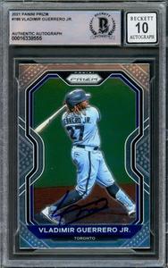 VLADIMIR GUERRERO JR 2021 PANINI PRIZM CARD GEM 10 AUTO BECKETT 222868 Very Cheap Sale Online
