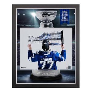 Victor Hedman Signed Tampa Bay Lightning Stanley Cup Graphic 26x32 Frame Sale Nicekicks
