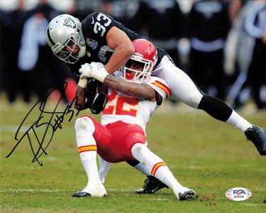 TYVON BRANCH signed 8x10 photo PSA/DNA Oakland Raiders Autographed Cheap Sale Pay With Paypal