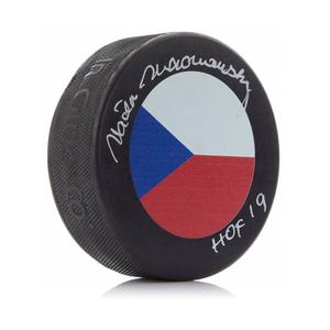 Vaclav Nedomansky Signed Czech Republic Puck with HOF Note Online Shop From China