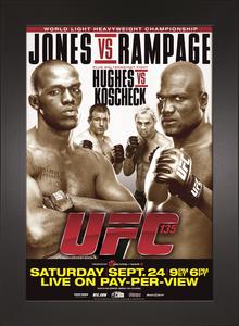 UFC 135: Jones vs Rampage Replica Mini Framed Event Poster Cheap Sale Perfect