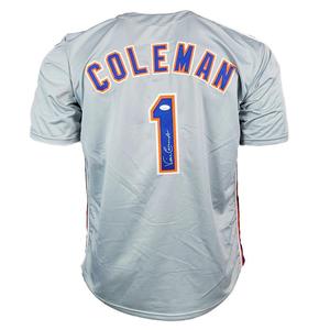Vince Coleman Signed New York Grey Baseball Jersey (JSA) Cheap Genuine