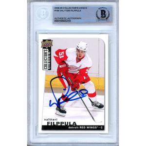 Valtteri Filppula Detroit Red Wings Signed 2008-09 Collectors Choice Card Beckett Auth Auto Grey Outlet Store Online