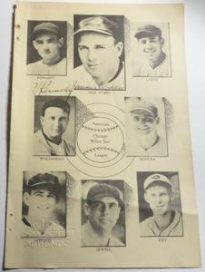 VERN KENNDY & JIMMIE DYKES SIGNED 6x9 WHITE SOX NEWSPAPER CUT w/ SPORTSCARDS.COM Cheapest Pice Cheap Online