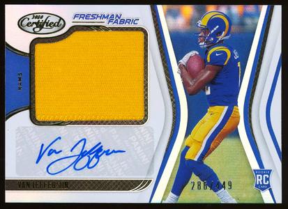 Van Jefferson 2020 Panini Certified Freshman Fabric RPA Rookie Jersey Relic Autograph Football Card #227 – #286 of 449 Extremely Cheap Online