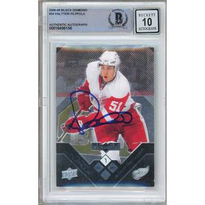 Valtteri Filppula Detroit Red Wings Signed 2008-09 Upper Deck Card BGS Auto 10 Graded Buy Cheap Shop