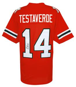 Vinny Testaverde Signed Orange T/B Custom College Football Jersey - (SS COA) Enjoy Online