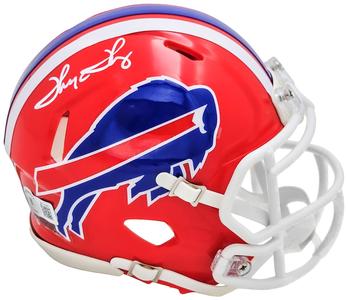 THURMAN THOMAS AUTOGRAPHED 87-01 BILLS THROWBACK RED SPEED MINI HELMET BECKETT Countdown Package Online