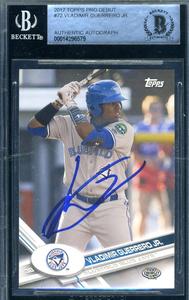 Vladimir Guerreo Jr BAS Beckett Signed 2017 Topps Pro Debut Rookie Autograph 100% Original