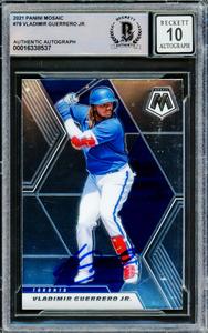 Vladimir Guerrero Jr. 2021 Panini Mosaic Card Gem 10 Auto Beckett 16338537 Sale Fashion