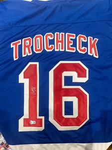 Vincent Trocheck signed custom Rangers jersey Buy Cheap Pay With Paypal