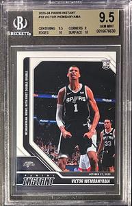 Victor Wembanyama 2023-24 Panini Instant Rookie Card 19- BGS Graded 9.5 Gem Mint Cheap Sale Shop For