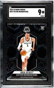 Victor Wembanyama 2023-24 Panini Mosaic Rookie Card (RC) #257- SGC Graded 9 Mint Outlet Store Cheap Pice