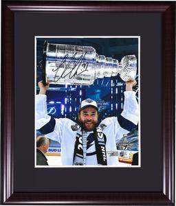 Victor Hedman Tampa Bay Lightning Signed Photo 8x10 Framed Stanley Cup Fanatics Cheap Sale View