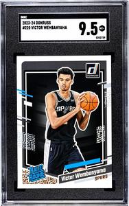 Victor Wembanyama 2023-24 Donruss Rookie Card (RC) #220- SGC Graded 9.5 Mint Factory Outlet