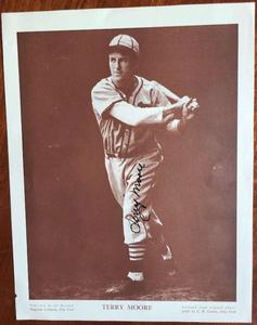 Terry Moore JSA Signed 9x12 Photo M114 Baseball Magazine Premium Autograph Outlet 2025