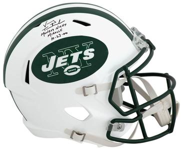 Vinny Testaverde Signed Jets Full Size Rep Helmet w/Monday Night Miracle -SS COA Newest Cheap Online