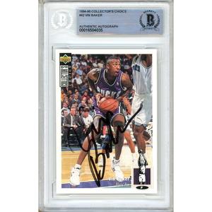 Vin Baker Milwaukee Bucks Signed 1994-95 Collectors Choice Card Beckett Auth Auto Slab Buy Cheap Explore