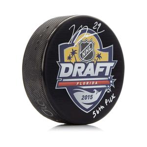 Vince Dunn Signed 2015 NHL Entry Draft Puck with 56th Pick Note Free Shipping Comfortable