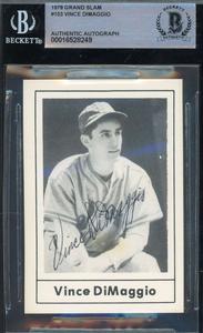 Vince DiMaggio Beckett BAS Signed 1978 Grand Slam Autograph Clearance Online Official Site