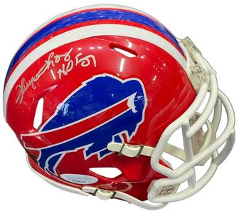 Thurman Thomas "HOF 07" Autographed Buffalo Bills Red Mini Helmet (JSA) Cheapest Pice