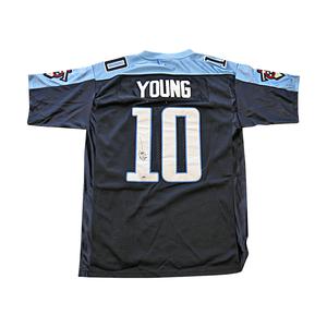 Vince Young Tennessee Titans Autographed Signed Authentic Blue Jersey Size: 50 (PSA) Cheap Sale Looking For
