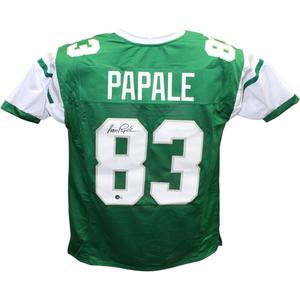 Vince Papale Autographed/Signed Pro Style Green Jersey Beckett 41169 Free Shipping Sale Online