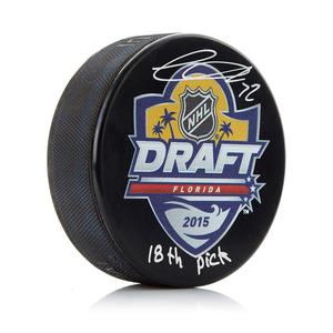 Thomas Chabot Signed 2015 NHL Entry Draft Puck with 18th Pick Free Shipping Cheap Pice