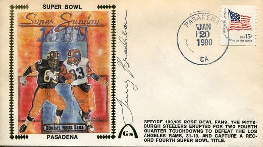 Terry Bradshaw Autographed Gateway First Day Cover Clearance Store Sale Online