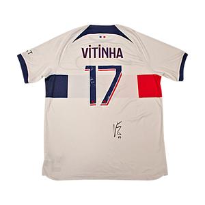 Vitinha Paris St. Germain Autographed Signed 23-24 Nike Away Jersey (JSA COA #AY32050) Sale Authentic