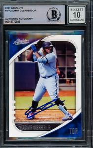 Vladimir Guerrero Jr. 2021 Panini Absolute Card Gem 10 Auto Beckett 15772949 Buy Cheap Excellent