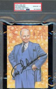 Tex Schramm Gem Mint 10 PSA DNA Signed Goal Line Art Card GLAC Autograph Limited Edition Cheap Pice