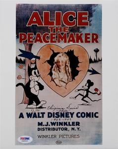 VIRGINIA DAVIS Disney's ALICE THE PEACEMAKER Signed 8x10 Photo B  PSA/DNA COA Outlet Pices